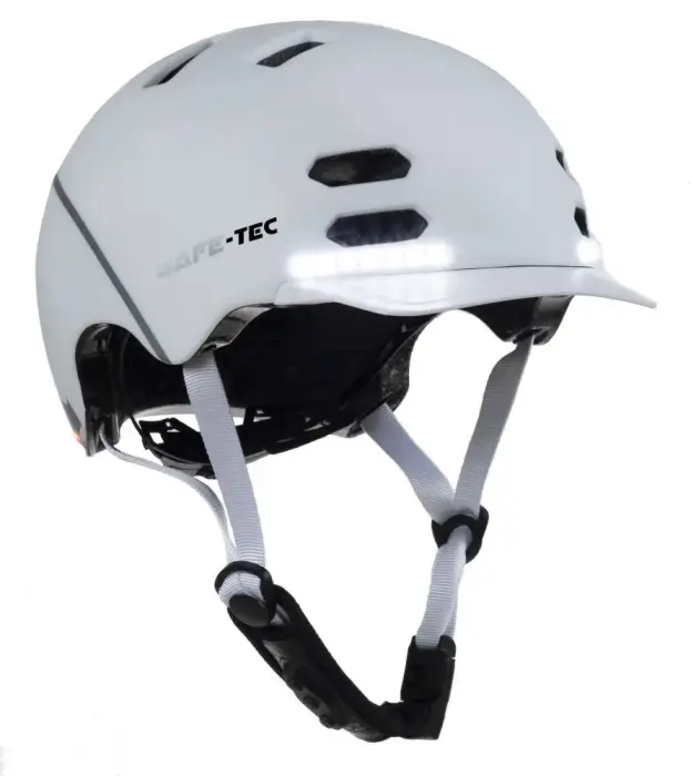 SAFE-TEC nutikas Bluetooth helma/ SK8 White S