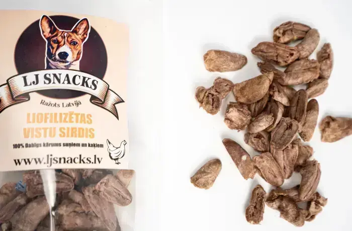 LJ Snacks Freeze-Dried Chicken Hearts 80 g