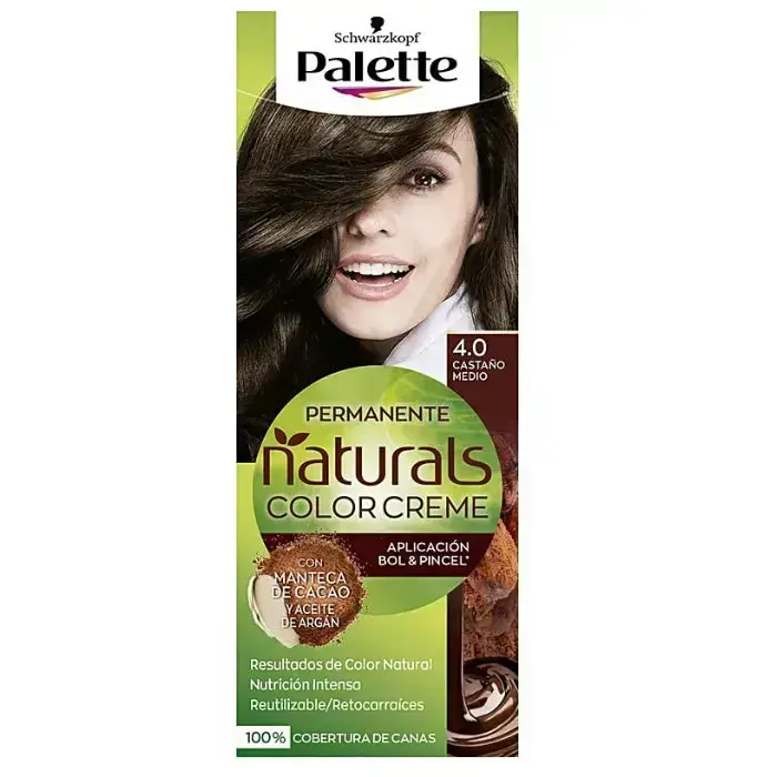 Schwarzkopf Palette Naturals Color Creme 4.0 Vidēji kastaņbrūns