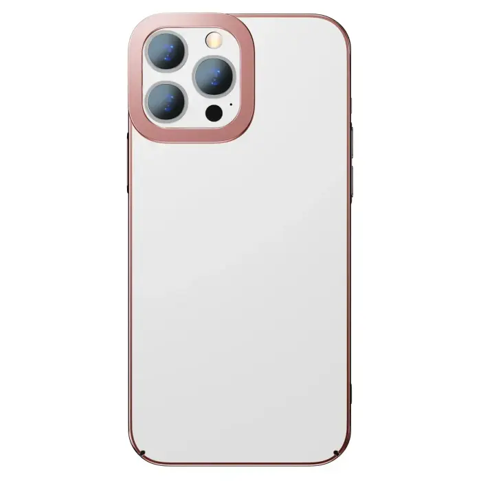 Baseus Glitter Transparent Case for iPhone 13 Pro (pink)