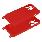 Strap Silicone Case for iPhone 12 Pro, red — Photo 4