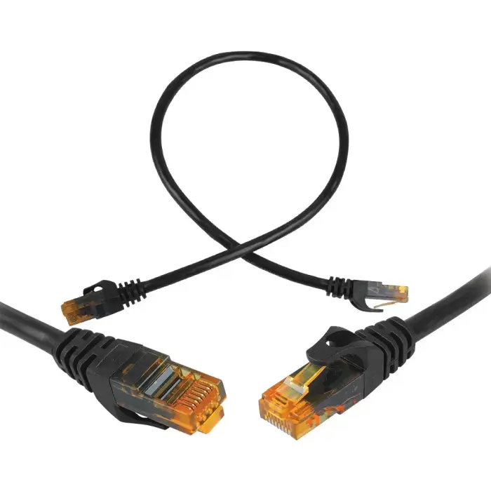 8P8C CAT6e UTP Network Cable (Patchcord) 0.5m – Black