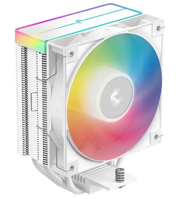 DEEPCOOL aušintuvas AG400 ARGB V2 / 120mm fan ARGB / 4x heatpipes / PWM / pro Intel i AMD / baltas