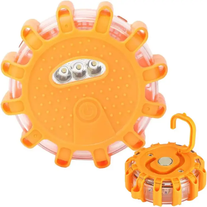360° LED warning beacon with strong magnet
