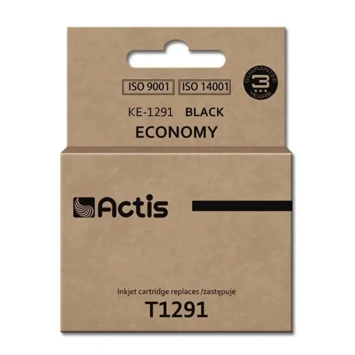 Actis KE-1291 tinte (aizstāj Epson T1291; Standarta; 18 ml; melna)