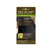 Biokap NUTRICOLOR DELICATO - hair color - 1.00 natural black 140 ml