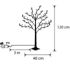 DECORATIVE TREE 150 LED 120 CM WHITE — Foto 6