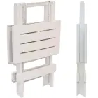 FOLDING PLASTIC GARDEN TABLE 44x44x50CM WHITE — Foto 3