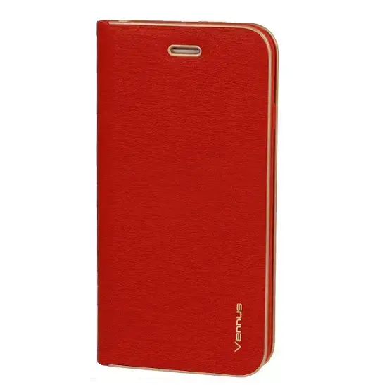 Vennus Book Case for iPhone 14 Plus, Red