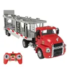 Remote-controlled truck 1:26 Double Eagle (red) (Car Transporter) E583-003 Photo