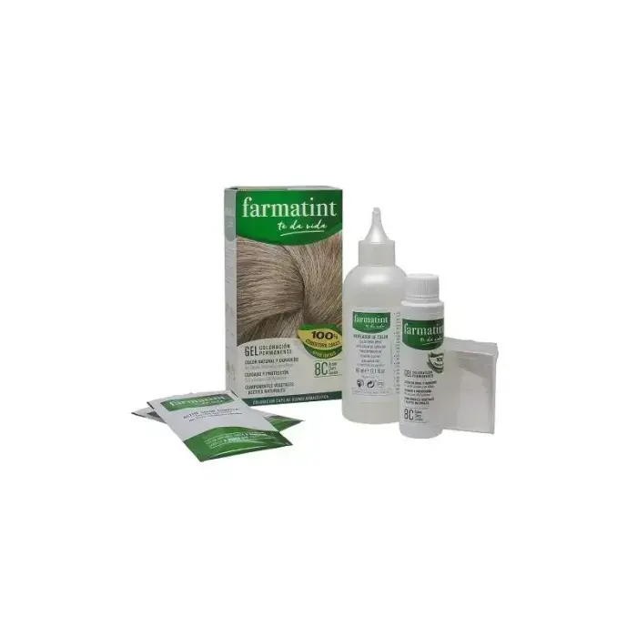 Farmatint Classic 8c Gaiši blonds pelnu tonis matu krāsa 135ml