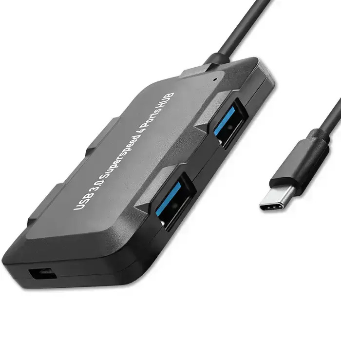 Qoltec USB-C 3.1 5in1 Hub Adapter | 4x USB 3.0 | micro USB
