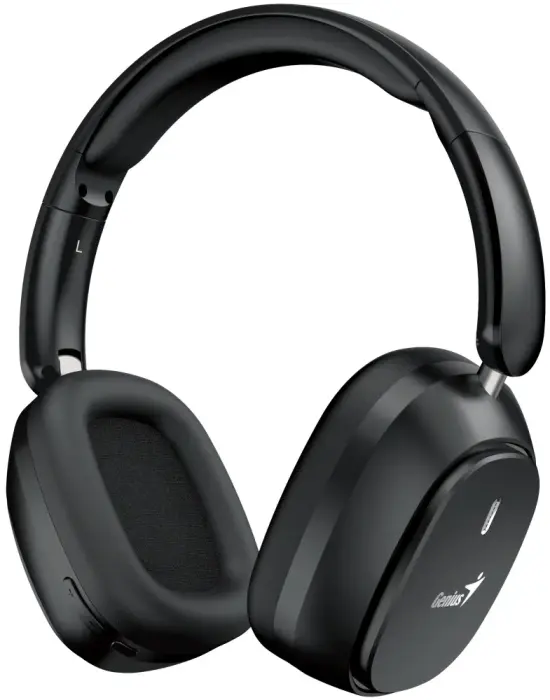 GENIUS wireless headset HS-820BT/ black/ BT5.4/ USB-C charging/ foldable