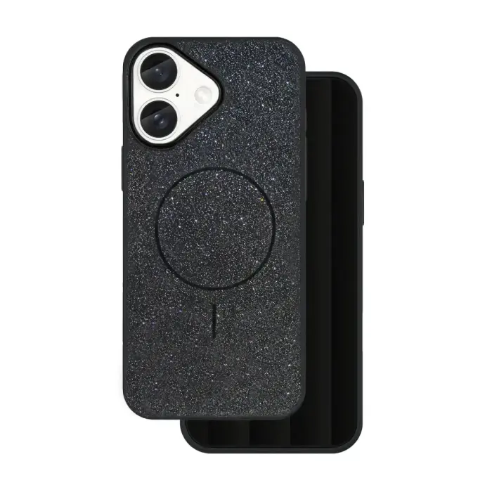 Glitter Thin Mag Case for iPhone 16e Black