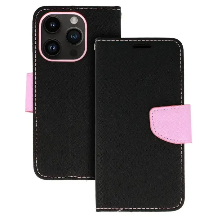 Fancy maciņš priekš iPhone 13 Pro black-pink