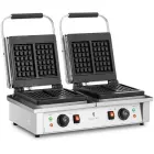 Double rectangular waffle maker for 4 Belgian waffles 2 x 2000 W — Photo 2