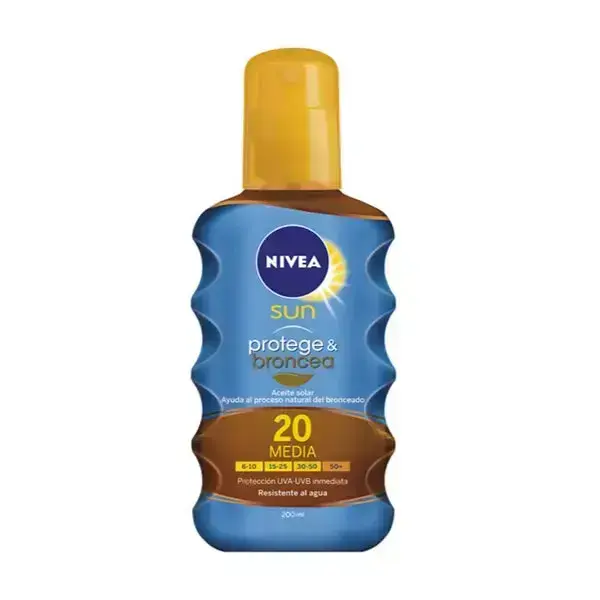 Nivea Sun Protect And Bronze Iedegumu aktivizējoša aizsargājoša eļļa SPF20 200ml