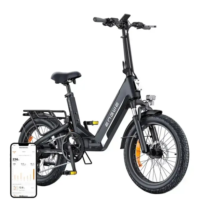 ENGWE L20 3.0 BOOST 250W 20" Elektriskais velosipēds (Melns)