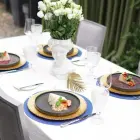 Chef Round Navy Blue Table Mat, 38 cm diameter — Photo 5
