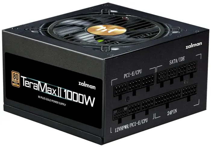 Zalman Power Supply ZM1000-TMX2/ 1000W / ATX3.0 / active PFC / modulear / 80 Plus Gold