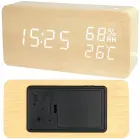 Electronic alarm clock thermometer hygrometer usb — Photo 1