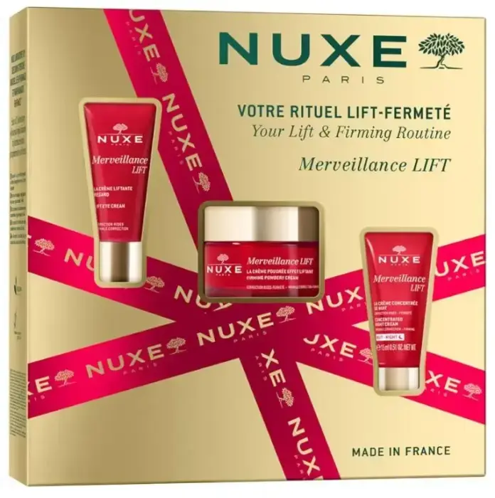 Nuxe Merveillance Lift puuderkreem 50 ml + silmaümbruse kreem 15 ml + öökreem 15 ml