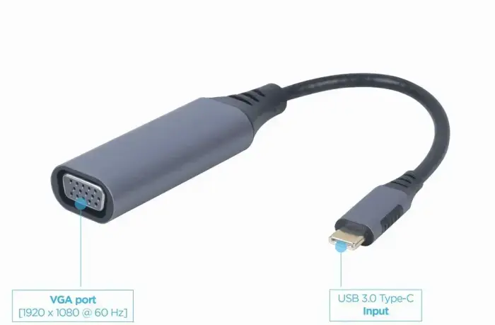 USB-C to VGA D-SUB Adapter Photo