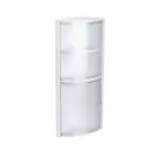 Corner bathroom cabinet white/glazed Photo