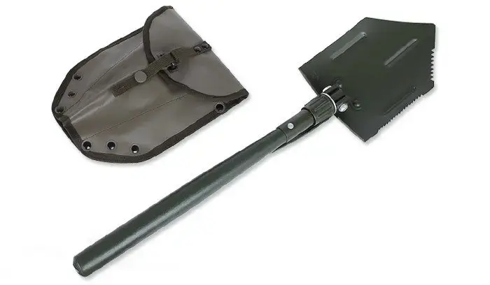 Mil-Tec Folding Shovel US Vintage with Wood Handle