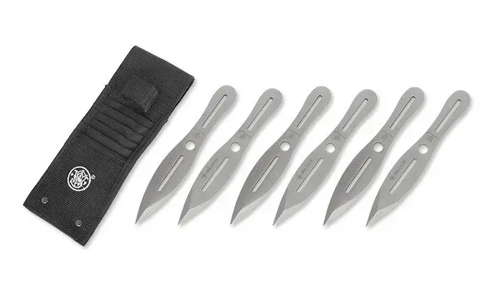 Smith & Wesson Bullseye 8'' viskenugade komplekt – 6 tk. – hõbedane