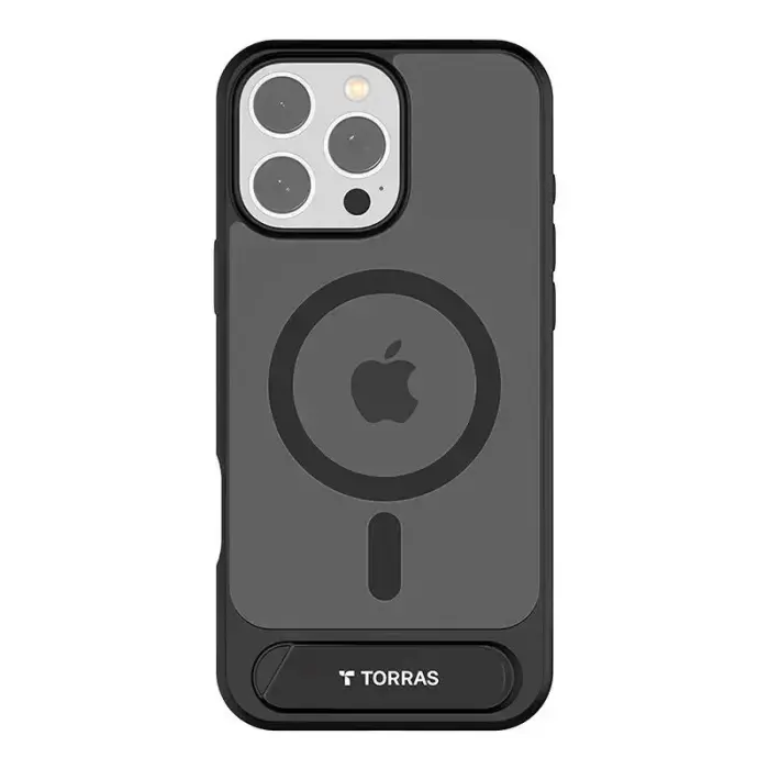 Torras Pstand Series ümbris iPhone 16 Pro jaoks (Must)