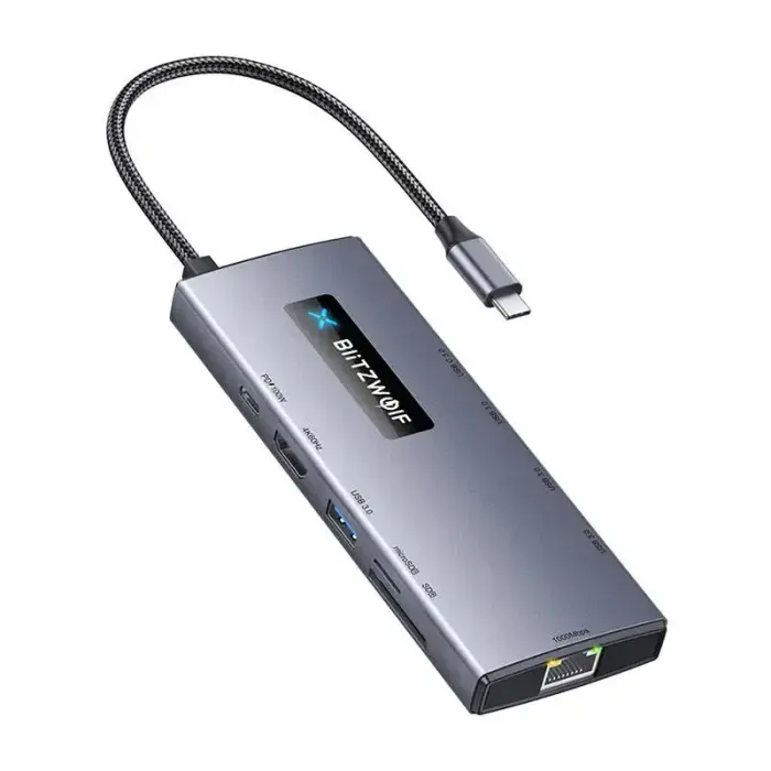 Blitzwolf BW-NEW TH8 10-in-1 USB-C Hub Adapter