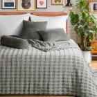Throw 170x210 cm, Cube Pattern, Light Sand-Grey — Photo 3