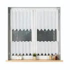Fancy Panel Cafe Curtain 60 cm White — Photo 1