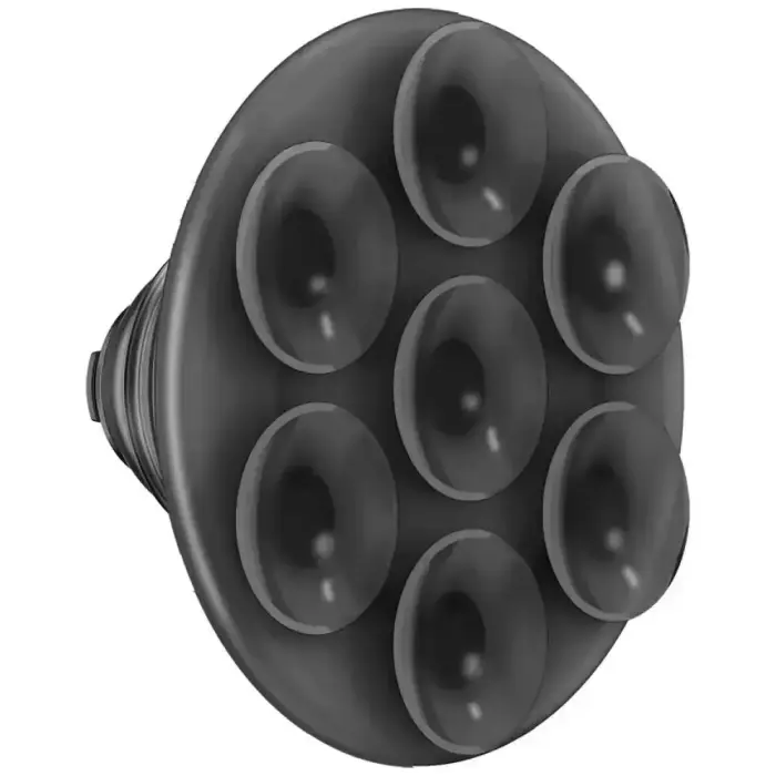 PopSockets PopTop Translucent Suck-Up telefona turētājs un stends melns