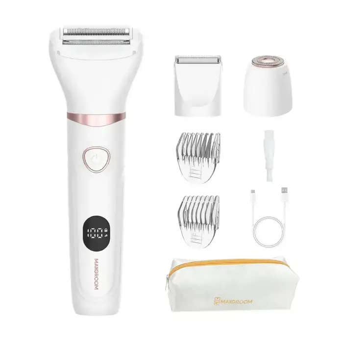 MAXGROOM M-105 3-in-1 Sieviešu ķermeņa un sejas trimmeris - Balts