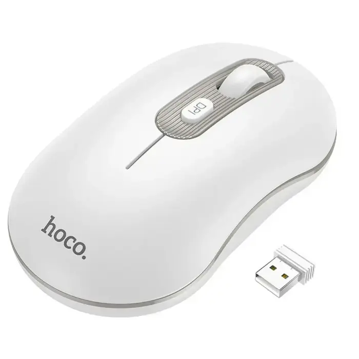 Hoco GM21 2.4G Wireless Mouse 1600 dpi – White