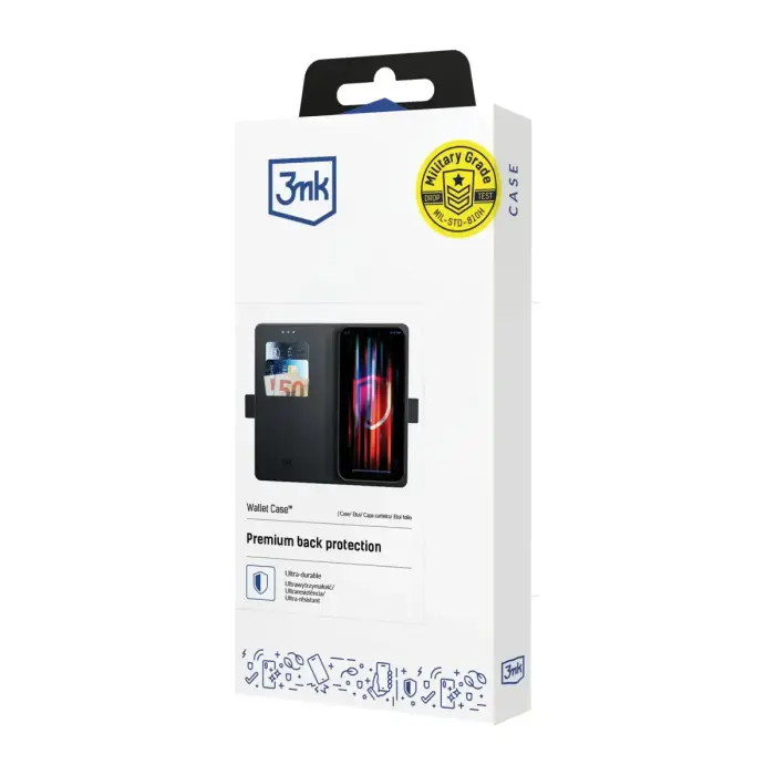 3mk Wallet Case for Apple iPhone 16E