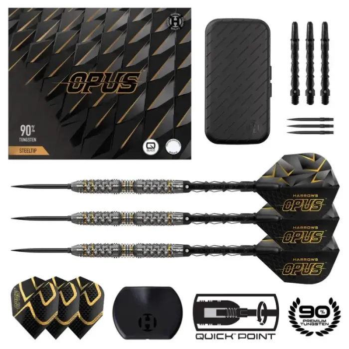 Harrows Opus 90% steeltip darts - Waga / rzutki: 21 g