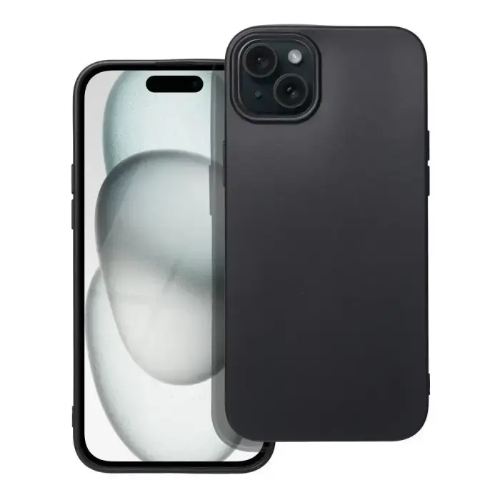 Soft Silicone Case for iPhone 15 Plus, Black