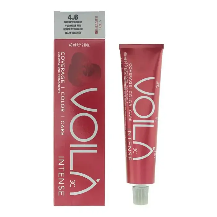 Intercosmo, Voila 3C Intense, Noturīga matu krāsa, 4.6 Veronese Red, 71 ml