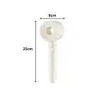 White water-saving 5-function round push-button handheld shower head — Photo 3