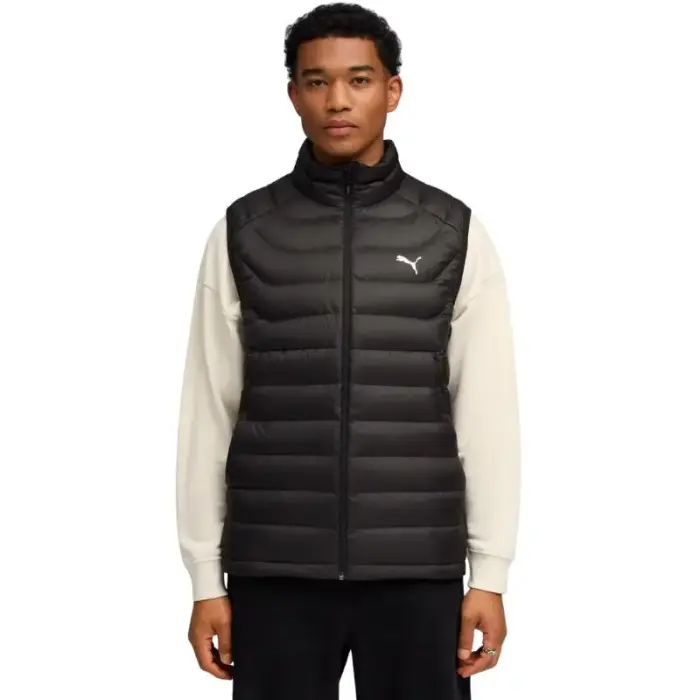Men's Puma Packlite Down Vest Black 685213 01 - Feature: L