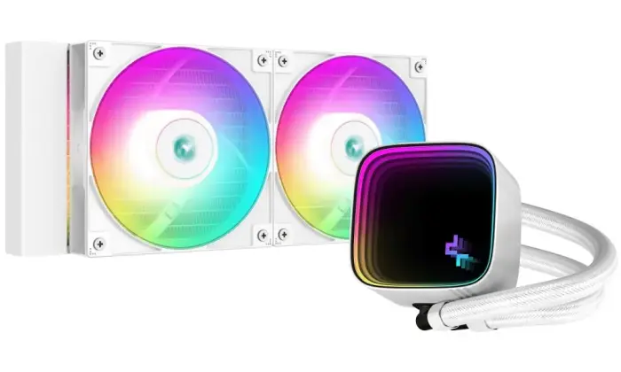 DEEPCOOL vodní кулер LS520 SE / 2x120 mm fan / ARGB / Intel i AMD / pro SI / белый