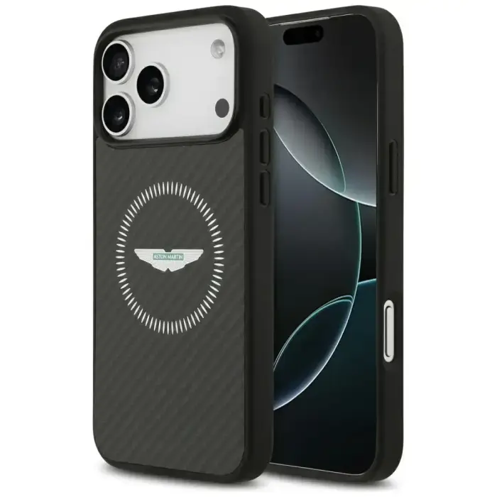 Чехол Aston Martin HC Kevlar Counter Design MagSafe для iPhone 17 Pro Max - Черный