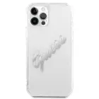Guess Vintage Script Hardcase for iPhone 12 Pro Max - Transparent/Silver — Photo 3