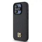 DKNY PU Leather Repeat Pattern Stack Logo MagSafe Case for iPhone 13 Pro Black — Photo 2
