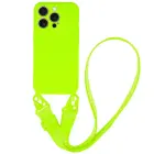 Strap Silicone Case for iPhone 12, Lime — Photo 1