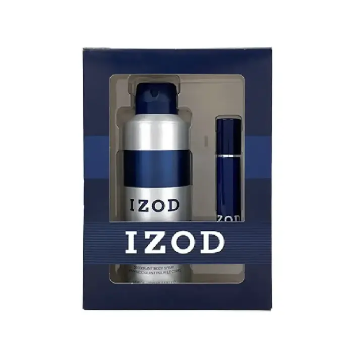 Izod Blue kvapų rinkinys vyrams: tualetinis vanduo 15 ml + kvapusis purškiklis 200 ml