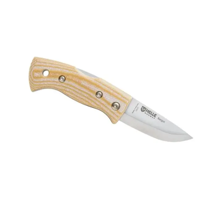 Helle Berget Beige Canvas Micarta Knife 12C27